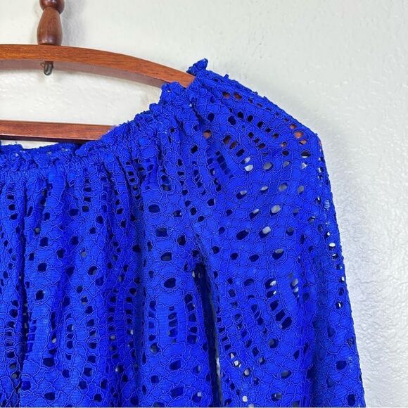 Lilly Pulitzer Le Marble Lace Top in True Blue Size XS - Picture 6 of 8